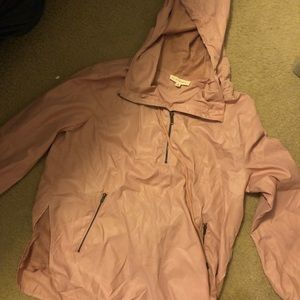 Pink rain jacket